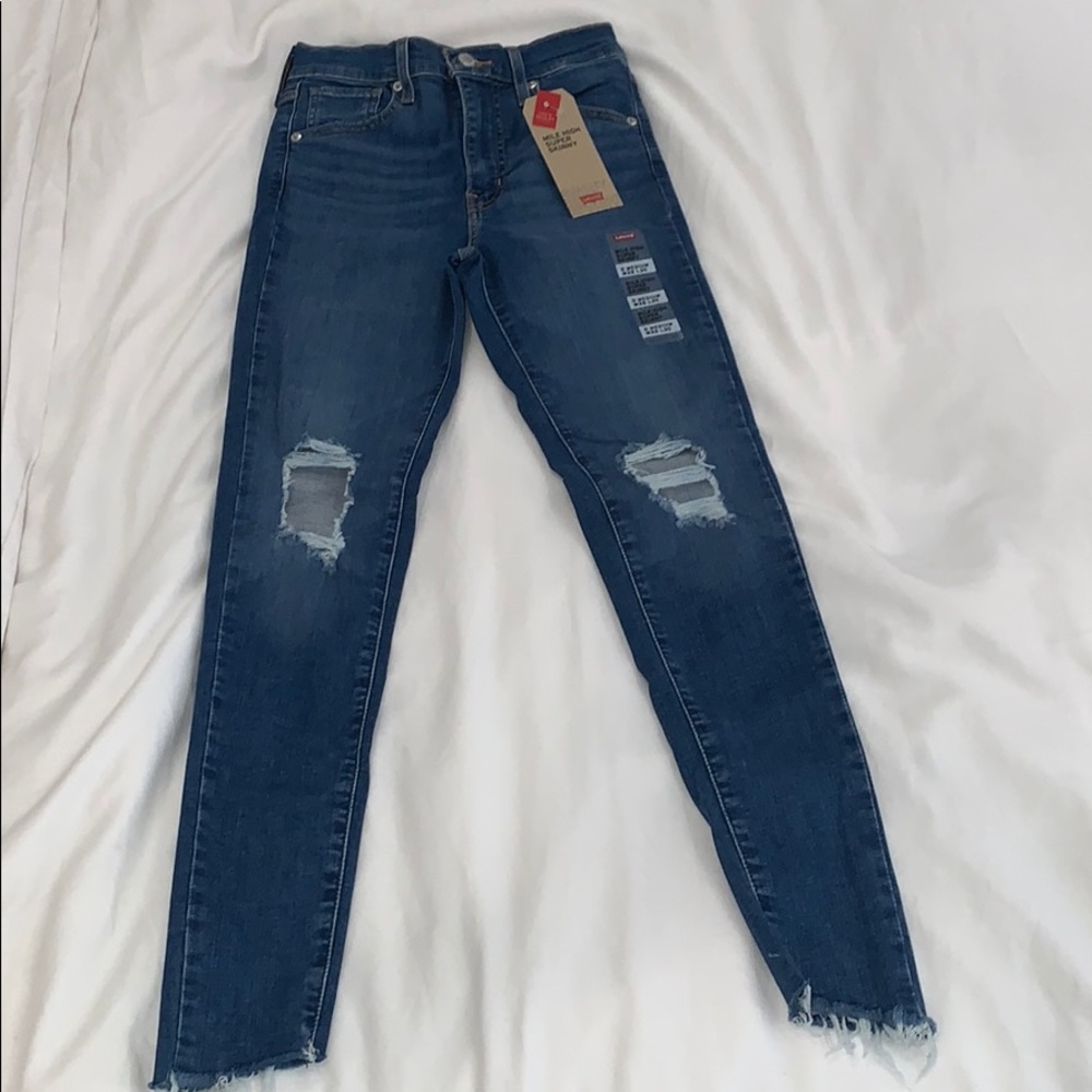 Levi's Mile High Super Skinny Jeans (Size 25)
